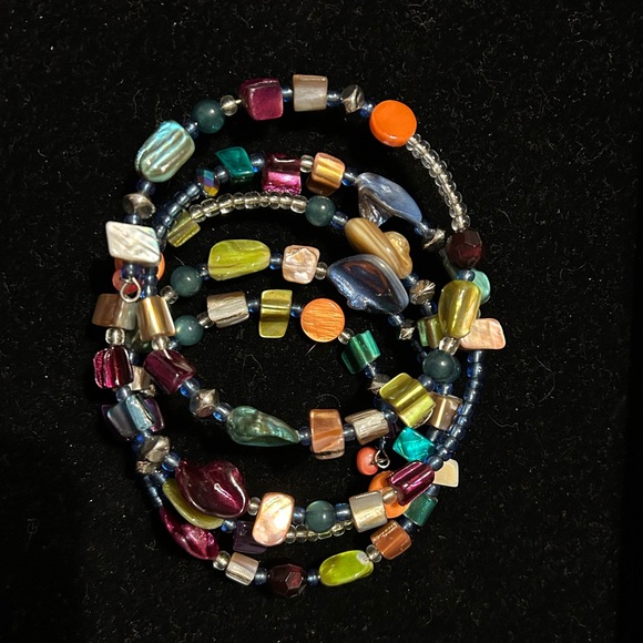 I1 Piece Colorful Beaded Necklace Set - Picture 7 of 7